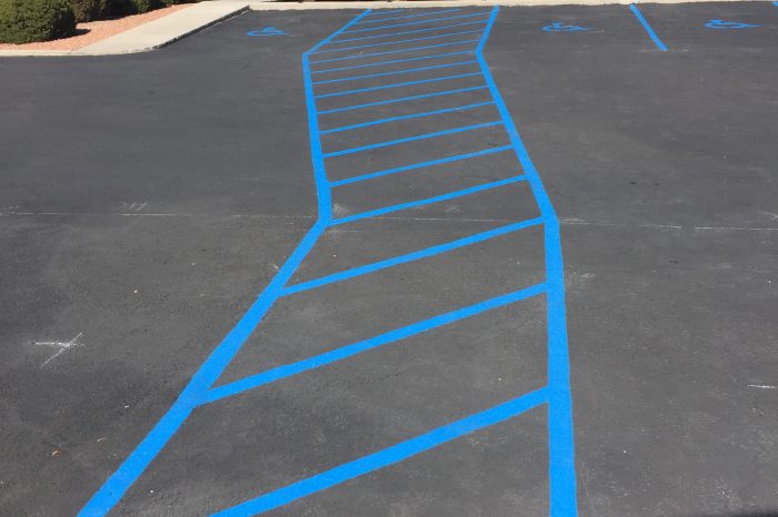 Asphalt Sealcoating Safety Line