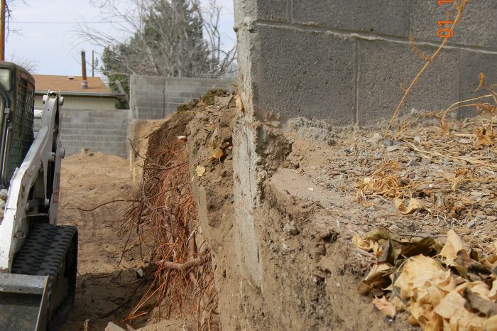 Demolition Retaining Wall Progress